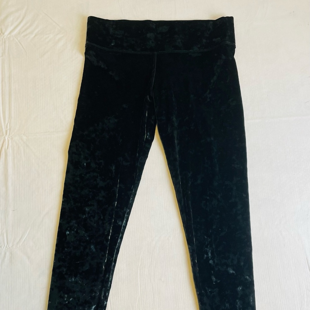 PINK Victoria's Secret Black Velvet Legging - Picture 2 of 8